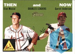 2003 Topps Heritage Then and Now Garret Anderson Stan Musial #TN5